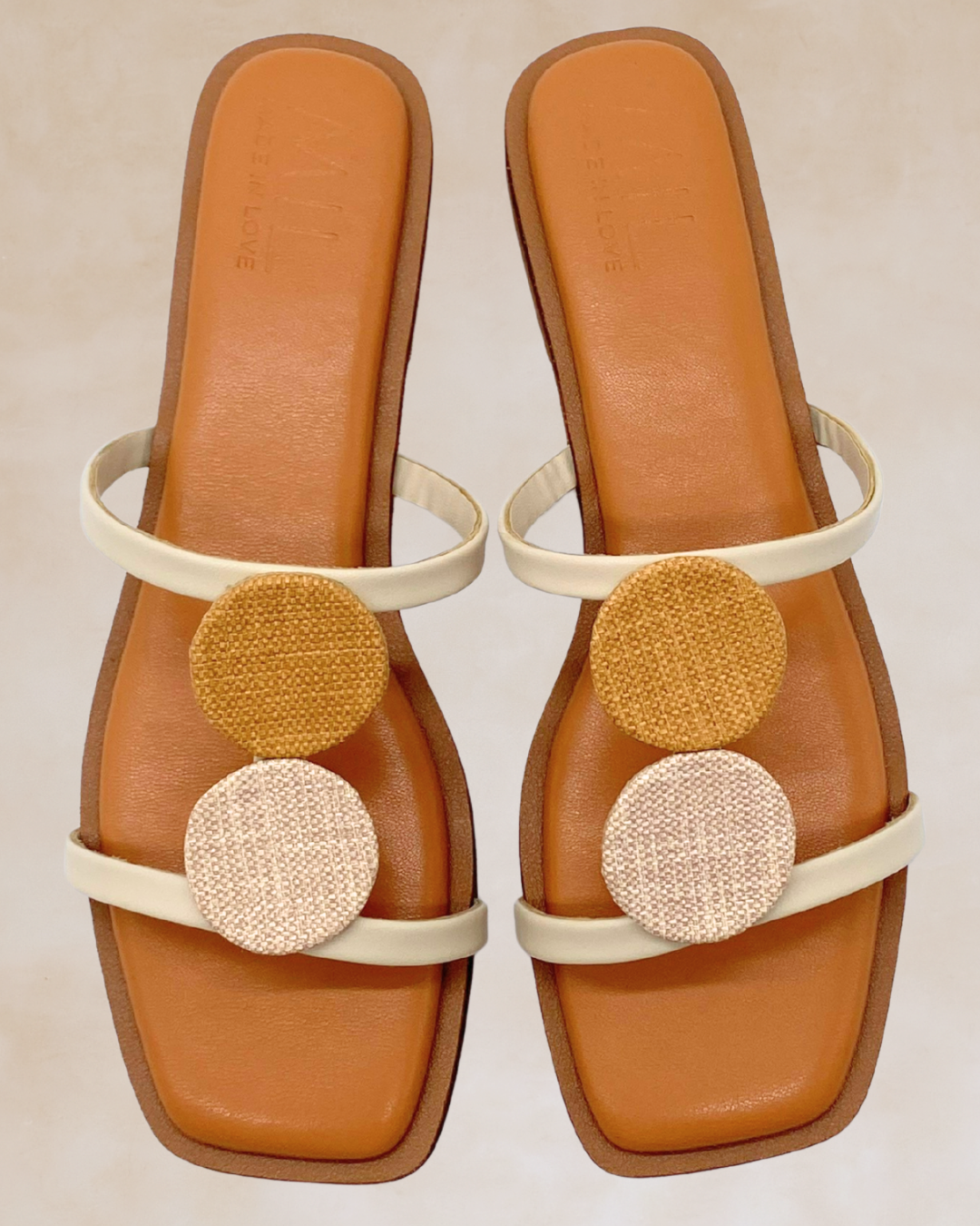 Himig | Camel Accent Flat Sandals