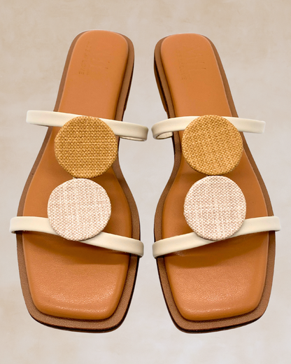 Himig | Camel Accent Flat Sandals