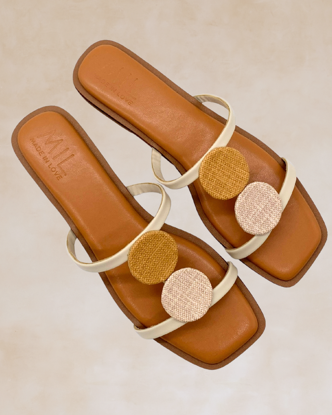 Himig | Camel Accent Flat Sandals