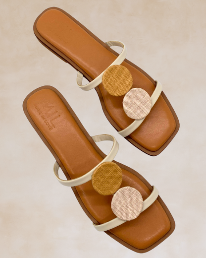 Himig | Camel Accent Flat Sandals