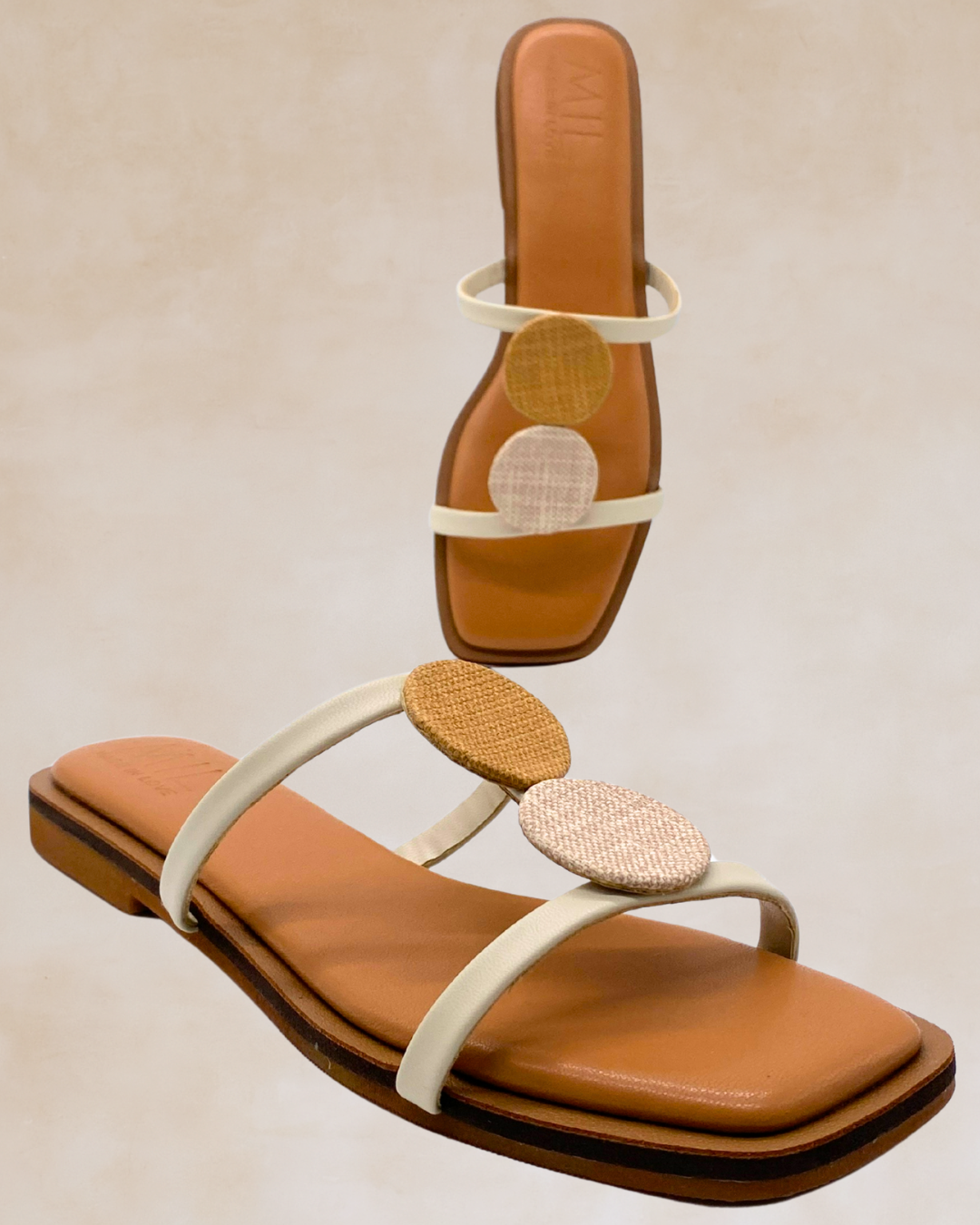Himig | Camel Accent Flat Sandals